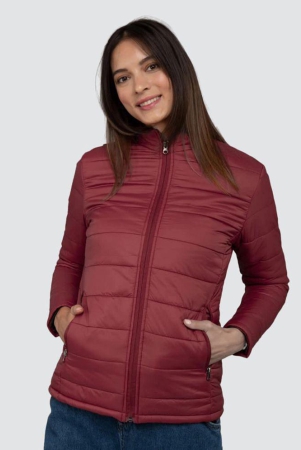 ppthefashionhub-polyester-maroon-jackets-none