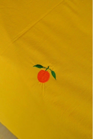 santra-embroidered-orange-cotton-bedsheet