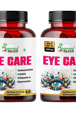 humming-herbs-eyecare-with-zeaxanthin-lutein-organic-vitamin-c-blend-7-in-1-formula-400mg-blend-of-quercetin-101-extract-spinach-bilberry-rosemary-extracts-60-cap-pack-of-2