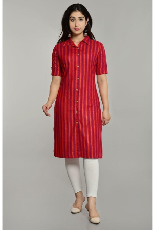 glorious-red-rayon-womens-front-slit-kurti-pack-of-1-xxl