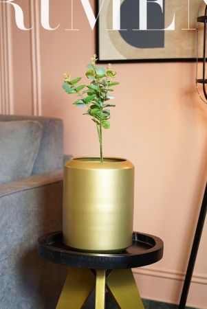 Minimal Golden Garden Metal Planter