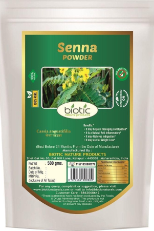 biotic-sonamukhi-leaves-powder-sanay-patti-powder-500-gm