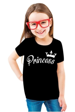 Princess with Crown - Cotton T-Shirts For Boys-10-12 Years