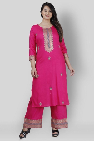 mauka-pink-straight-rayon-womens-stitched-salwar-suit-pack-of-1-xs