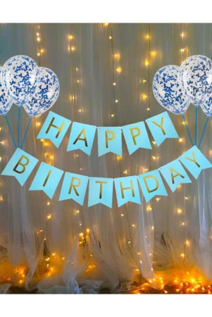 party-propz-birthday-decoration-items-kit-10pcs-blue-bday-banner-confetti-balloon-with-led-light-for-kids-husband-boys-bday-decorations-items-with-fairy-lights-multi-color