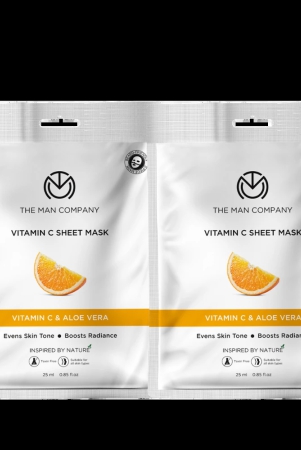 Vitamin C Sheet Mask  Vitamin C  Aloe Vera Multi Packs-Pack of 7