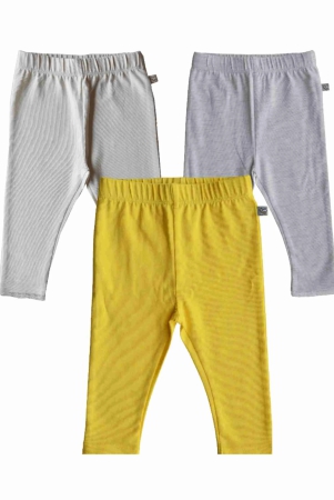 Combo Leggings (Yellow+Cream+Grey)