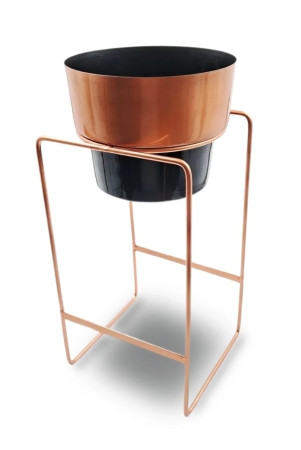 dual-tone-metal-plant-stand-black-copper