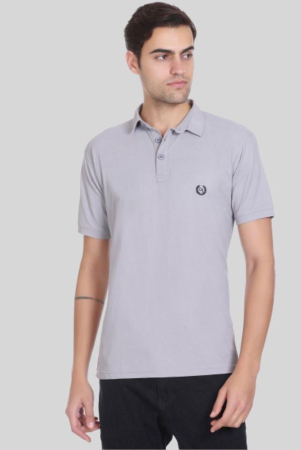 leebonee-light-grey-cotton-blend-regular-fit-mens-polo-t-shirt-pack-of-1-none