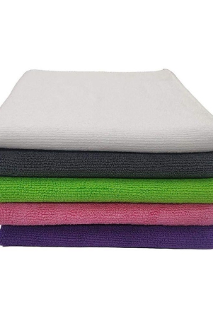 softspun-microfiber-cloth-5-pcs-40x40-cms-340-gsm-multicolor-thick-lint-streak-free-multipurpose-cloths-automotive-microfibre-towels-for-car-bike-cleaning-polishing-washing-det