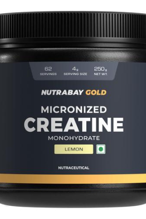 nutrabay-gold-micronised-creatine-monohydrate-powder-250g-lemon-nabl-lab-tested-3g-creatine-serving-increases-muscle-mass-strength-power-pre-post-workout-supplement-for-men-women