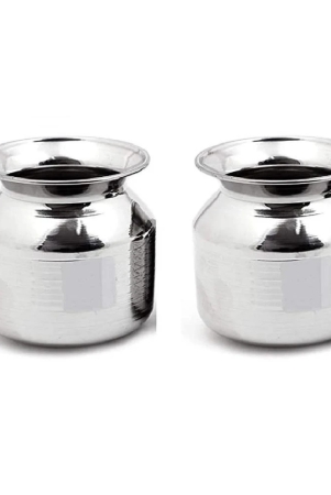 dynore-1200-ml-lota-steel-silver-water-container-set-of-2-silver