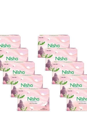 nisha-luxury-soap-bar-lily-of-the-valley-soap-for-soft-beautiful-skin-bathing-soaps-for-women-men-100g-pack-of-10