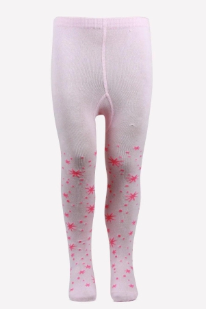 Barbie Printed Knitted Tights For Baby Girls - Baby Pink Baby Pink 2-4 Years