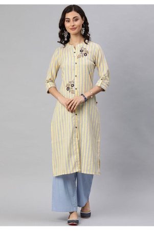 alena-yellow-cotton-womens-straight-kurti-m