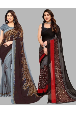 anand-sarees-georgette-printed-saree-with-blouse-piece-multicolour-pack-of-2-multicolour