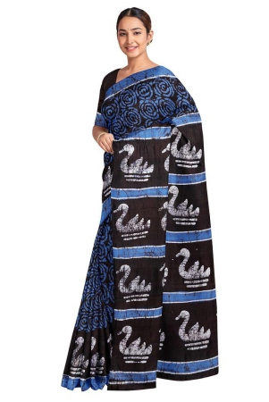 batik-silk-saree-blue