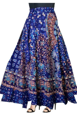 rangun-cotton-pleated-skirt-blue-33-36