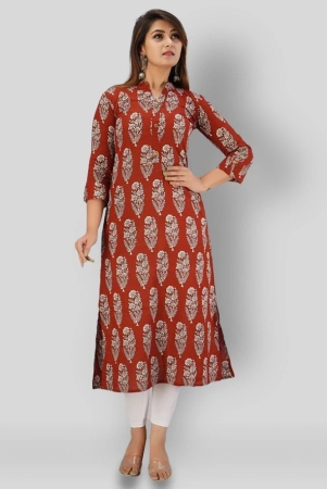 svarchi-maroon-cotton-womens-straight-kurti-pack-of-1-s