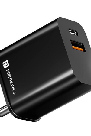 Portronics Adapto 20B 20W PD Charger (Black)