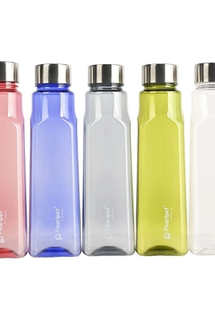 pearlpet-multicolour-plastic-water-bottle-750-ml-set-of-5-multicolour