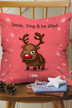 indigifts-christmas-cushion-covers-smile-sing-be-glad-printed-pink-cushion-cover-16x16-inches-christmas-cushion-christmas-decorations-for-house-xmas-decorations