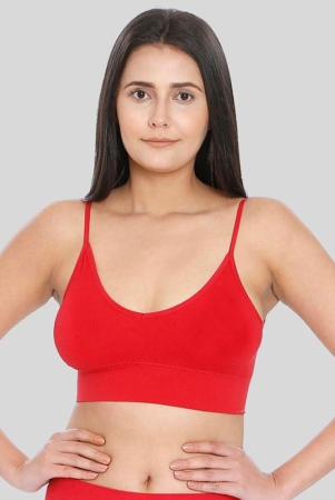 ilraso-red-cotton-blend-removable-padding-womens-sports-bra-pack-of-1-none