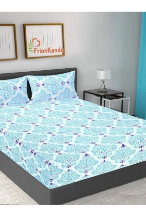 frionkandy-living-light-blue-cotton-double-bedsheet-with-2-pillow-covers-light-blue