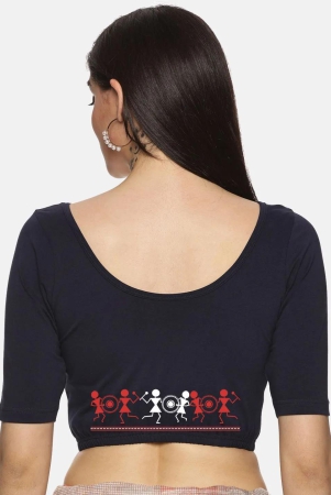 women-back-printed-stretchable-blouse-u028-navy-2-xlarge