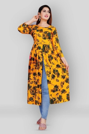 sipet-yellow-rayon-womens-front-slit-kurti-pack-of-1-none