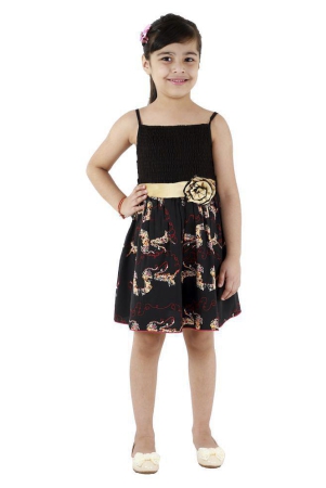 kids-cave-dress-for-girls-fit-and-flare-regular-fit-knee-length-fabric-polycrepe-smoking-frock-dresscolorblack-with-animal-printsize3-years-to-12-years-none