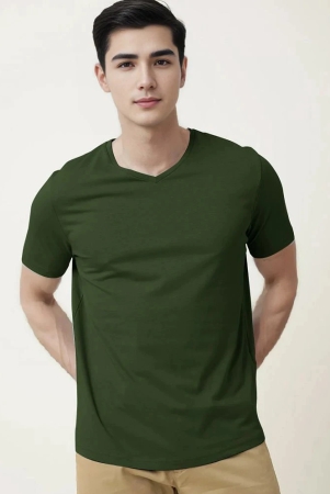 radprix-cotton-regular-fit-solid-half-sleeves-mens-t-shirt-dark-green-pack-of-1-none