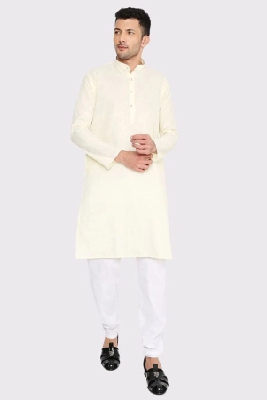 maharaja-cream-cotton-blend-mens-regular-kurta-pack-of-1-none