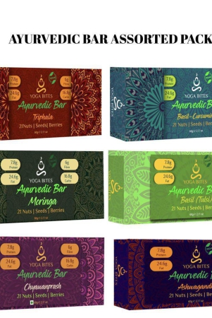 yogabites-ayurveda-assorted-vegan-barsenergy-bars-for-weight-loss-21-nuts-seeds-berries-with-6-different-flavours-360-ge-60-x-6-immunity-boosters