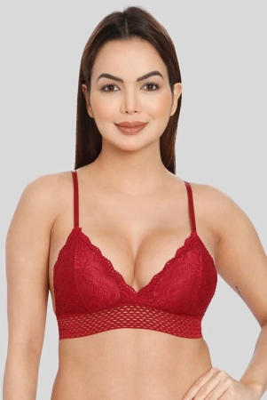 ilraso-maroon-lace-removable-padding-womens-bralette-bra-pack-of-1-none