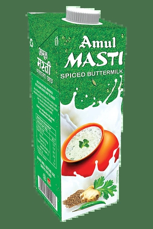 Amul Masti Spiced Butter Milk 1L, 1 Pc