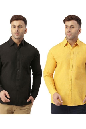 kloset-by-riag-100-cotton-regular-fit-solids-full-sleeves-mens-casual-shirt-mustard-pack-of-2-none