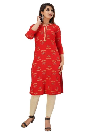 jaipurethnicweaves-womens-rayon-buti-printed-straight-kurta-red