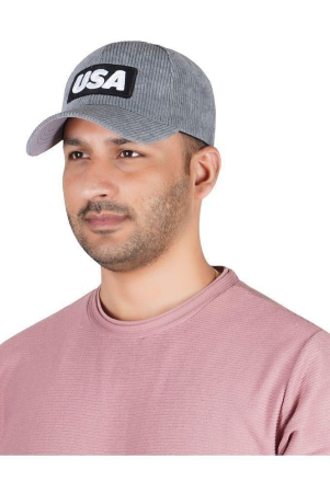 penyan-gray-cotton-blend-mens-cap-pack-of-1-gray