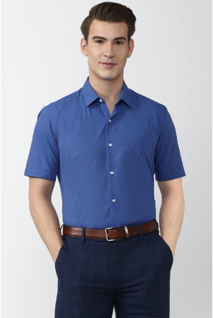 peter-england-blue-half-sleeves-formal-shirt