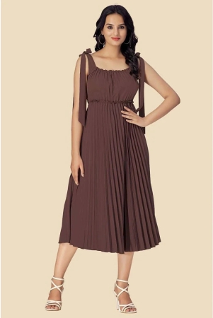 glomee-crepe-solid-midi-womens-fit-flare-dress-brown-pack-of-1-none