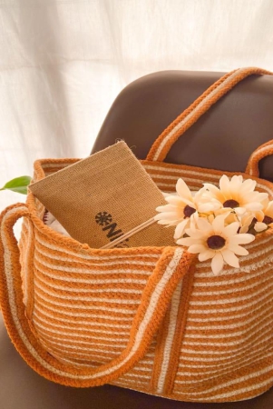 Jute Tote Shopping Bag  Brown