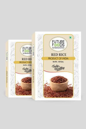 future-foods-premium-red-rice-rich-in-antioxidants-multiple-health-benefits-ideal-for-diabetic-patients-supports-digestion-fiber-rich-iron-vitamin-rich-450g-pack-of-2