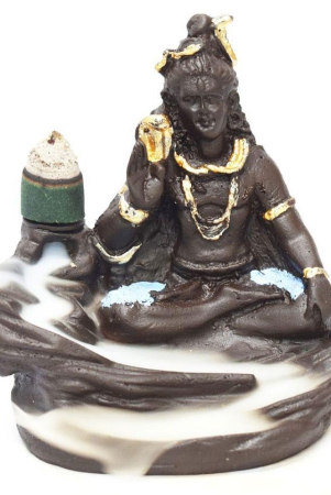 buzz-lord-shiva-smoke-back-flow-cone-incense-holder-with-10-cone-sculpture