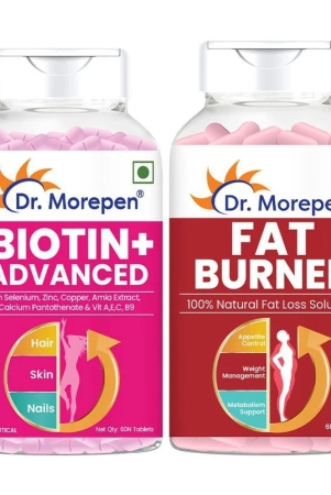 Dr. Morepen Biotin+ & Fat burner 2 no.s Fat Burner Tablet