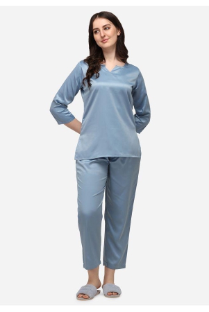 smarty-pants-satin-nightsuit-sets-blue-single-xl