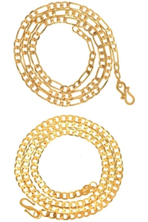 aanyacentric-combo-of-2-gold-plated-22inches-long-fashion-chain-none