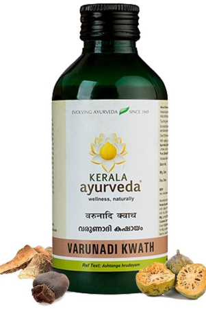 Kerala Ayurveda Varunadi Kwath 200ml, Herbal Weight Management Syrup, Improved Fat Metabolism, Metabolism Booster, Fat burner, 100% Ayurvedic