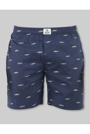 Supersquad Cotton Mens Boxer- ( Navy ) - None