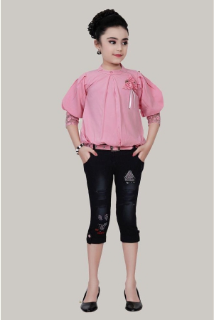 arshia-fashions-pink-cotton-blend-girls-top-with-capris-pack-of-1-none